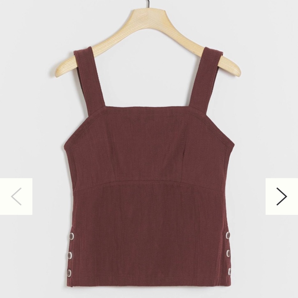 Callie Button-Side Tank by Maeve